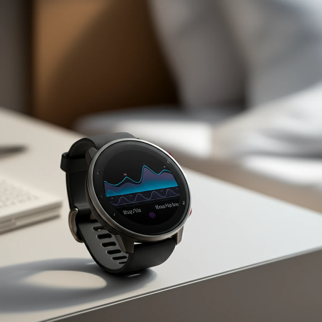 러닝워치 데이터를 보고 훈련 계획을 조정하는 운동 선수