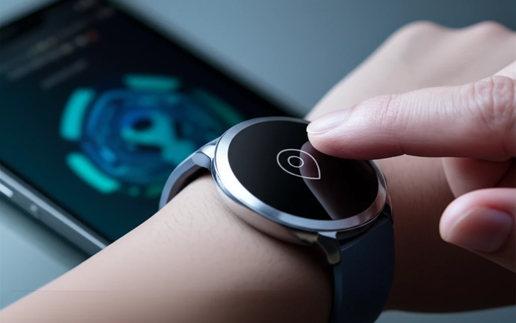 러닝워치 보안 설정과 2단계 인증 화면 예시