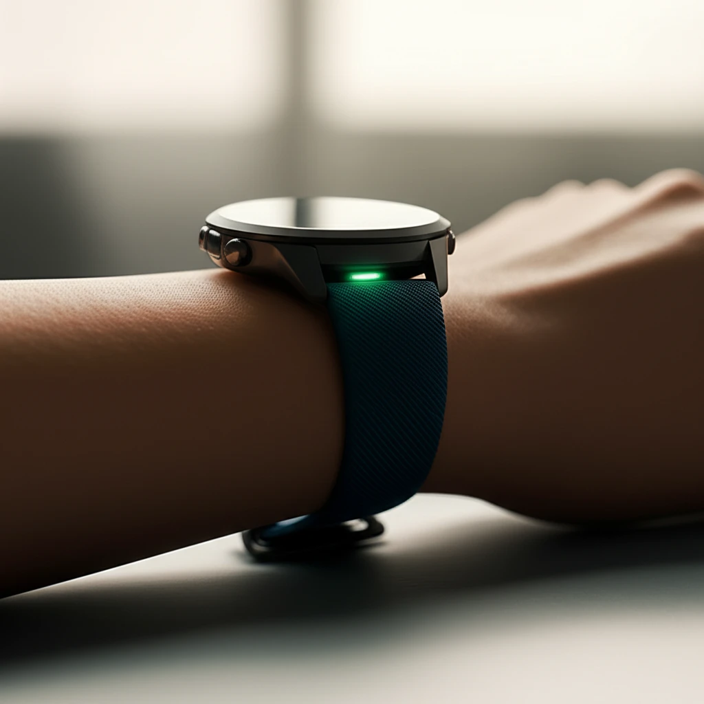 러닝워치가 손목에서 HRV를 측정하는 개요도