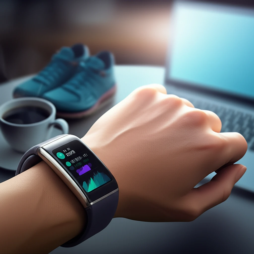 생활 습관과 수면 데이터를 대조하여 분석하는 모습