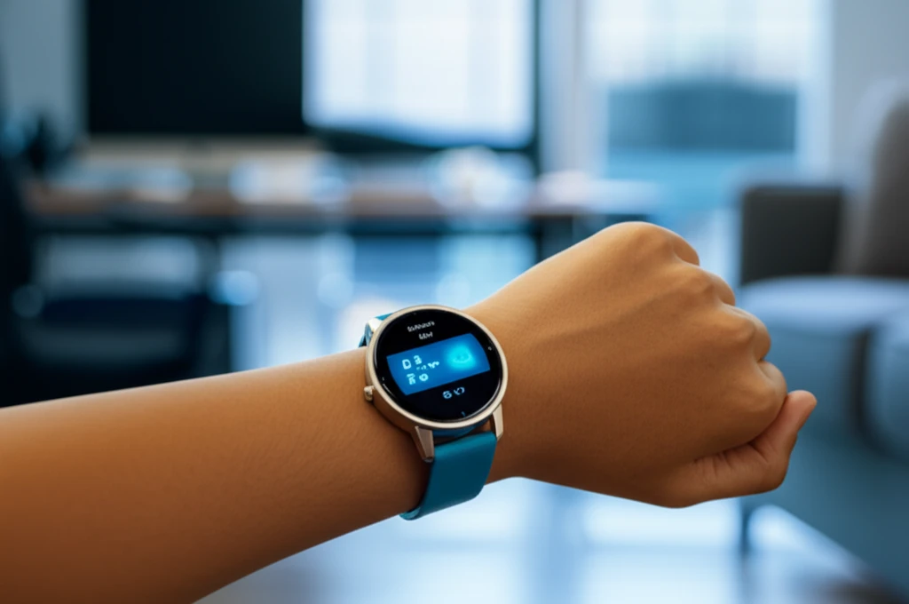 러닝워치의 비활동 알림 화면 예시